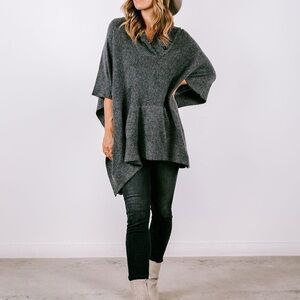 Lovestitch Charcoal Poncho Sweater